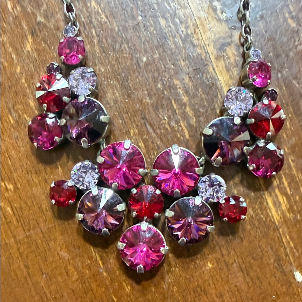 Sorrelli Pink and Red Crystal Necklace